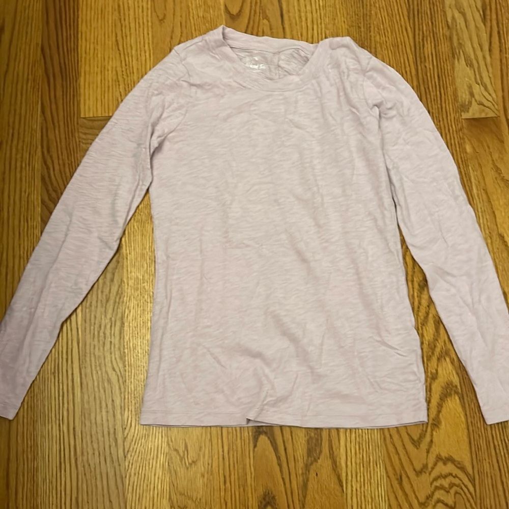 J.Crew purple long sleeve top, never worn, tag attached